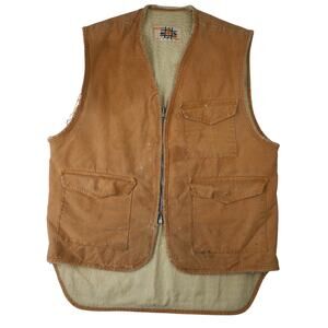 True Vintage Distressed Western Trails Bend Oregon Sportsman Vest